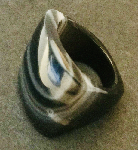 Streifen Achat-Ring